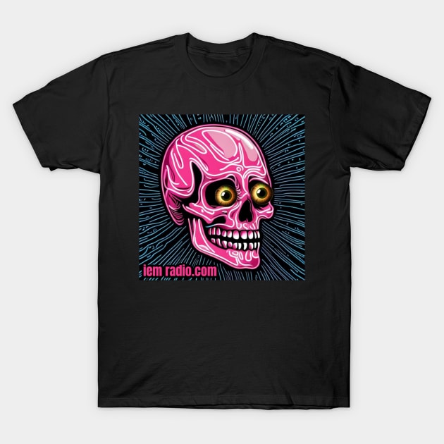 Pink Skull - IEM Radio Design T-Shirt by Pop Art Ave